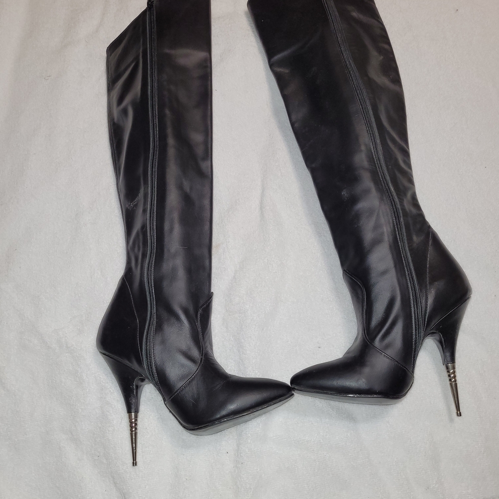 Sleek Black High Heel Boots
